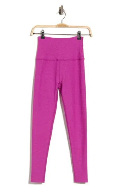 Beyond Yoga Spacedye Spin Out High Waist Leggings In Magenta Heather
