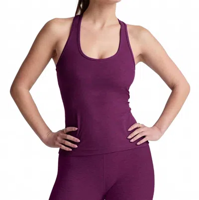 Beyond Yoga Spacedye Step Up Racerback Tank Top In Aubergine Beet In Purple