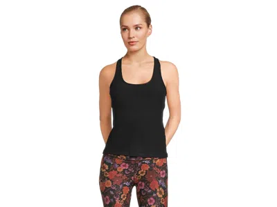 Beyond Yoga Spacedye Step Up Racerback Tank Top Women's Clothing Darkest Night: 1x, Spandex/polyester In Black