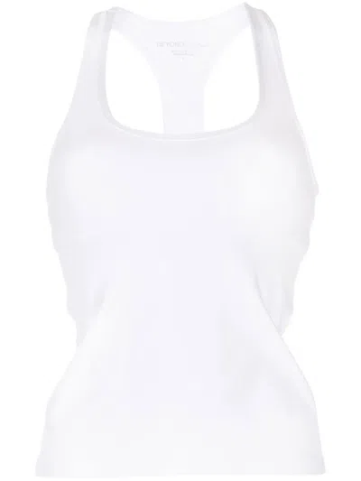 Beyond Yoga Spacedye Step Up Racerback Tank In White