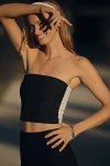 Beyond Yoga Spacedye Strapless Top In Black
