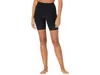 Beyond Yoga Spacedye In The Mix High-waist Biker Shorts In Black