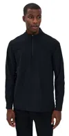 Beyond Yoga Spacedye Terrain Mens Quarter Zip Pullover Darkest Night In Blue