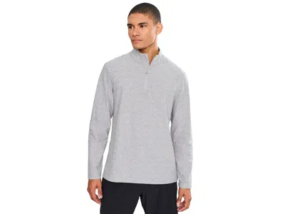 Beyond Yoga Spacedye Terrain Quarter Zip Pullover Men's Sweatshirt Silver Mist: Md, Elastane/polyester