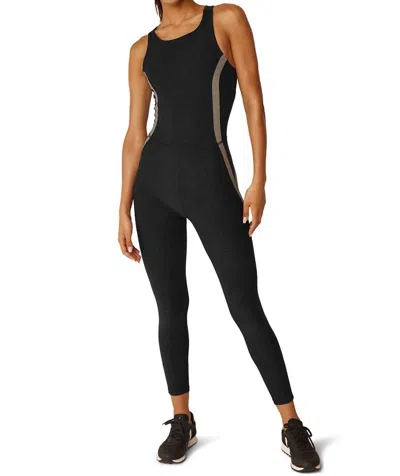 Beyond Yoga Spacedye Top Line Jumpsuit In Darkest Night/birch In Multi