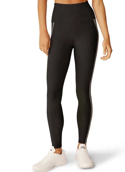 Beyond Yoga Spacedye Top Line Midi Legging In Darkest Night/birch
