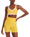 Beyond Yoga Spacedye Top Line Sports Bra In Sunflower Heather