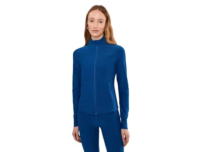 Beyond Yoga Spacedye Trails Active Jacket In Blue