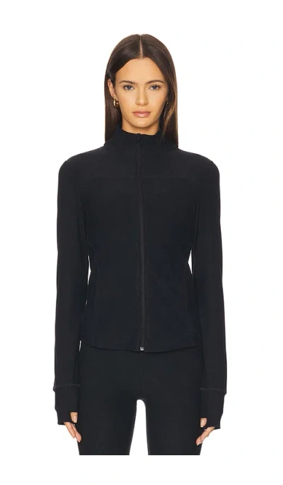 Beyond Yoga Spacedye Trails Active Jacket In Black
