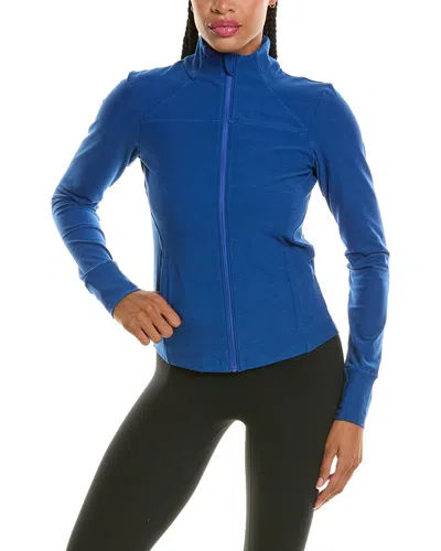 Beyond Yoga Spacedye Trails Active Jacket In Marine Blue Htr