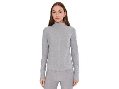 Beyond Yoga Spacedye Trails Active Jacket Women's Jacket Silver Mist: Sm, Elastane/polyester In Gray