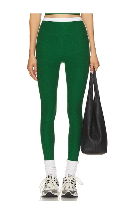 Beyond Yoga Spacedye Trophy High Waisted Leggings In Green