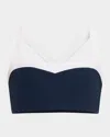 Beyond Yoga Space Dye Colorblock Sports Bra In Multi