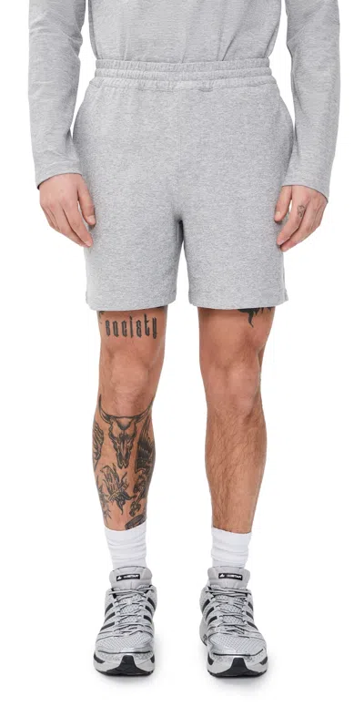 Beyond Yoga Spacedye Unlimited Shorts Silver Mist In Gray