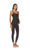 Beyond Yoga Spacedye Up Level Maternity Jumpsuit In Black