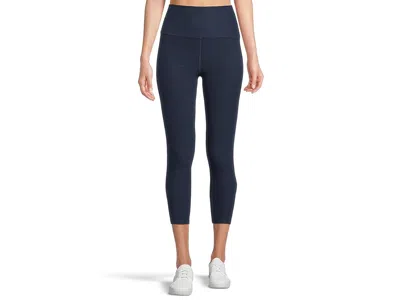 Beyond Yoga Spacedye Walk And Talk High-waisted Capri Leggings In Blue