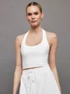 Beyond Yoga Empire Waist Maternity Leggings In Cloud White