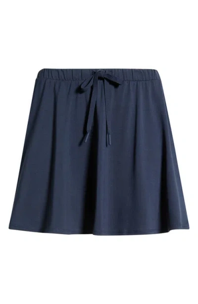 Beyond Yoga Sport Active Drawcord Miniskirt In Blue