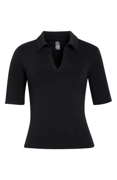 Beyond Yoga Sport Active Polo In Black