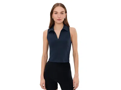 Beyond Yoga Sport Active Polo Tank Top In Blue