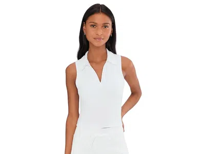 Beyond Yoga Sport Active Polo Tank Top In White