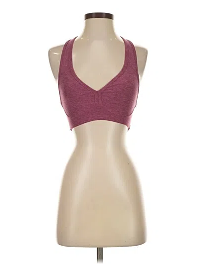 Pre-owned Beyond Yoga Sports Bra In Burgundy