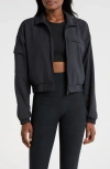 Beyond Yoga Status Crop Jacket In Black