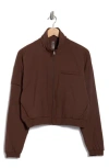Beyond Yoga Status Crop Jacket In Brown