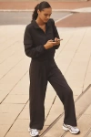 Beyond Yoga Status Wide-leg Trousers Pants In Black