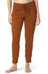Beyond Yoga Street Rib Joggers In Clove Brown Heather Rib