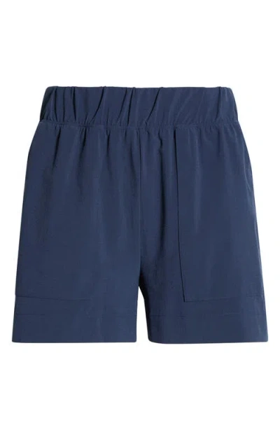 Beyond Yoga Stretch Easy Shorts In Blue