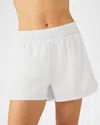 Beyond Yoga In Stride Lined Shorts In True Black