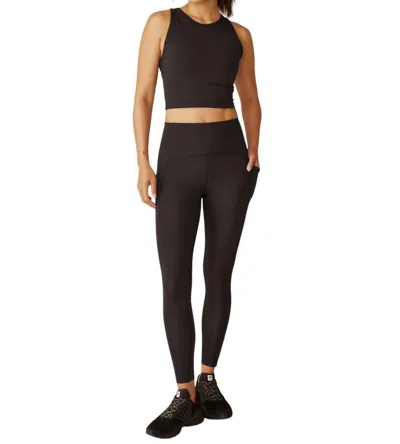 Beyond Yoga Strive Pocket Midi Legging In Black