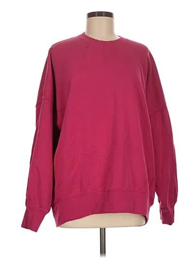 Pre-owned Beyond Yoga Sweatshirt In Burgundy