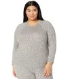 Beyond Yoga Sweatshirt Women's Gray Leopard Stretch Crew Neck Pullover Gbo155 In Gray