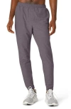 Beyond Yoga Take It Easy Athletic Pants In Purple Fossil Grey Heather