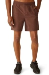 Beyond Yoga Take It Easy Sweat Shorts In Maple Heather