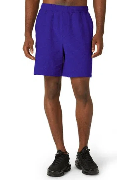 Beyond Yoga Take It Easy Sweat Shorts In Royal Blue Pop Heath