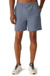 Beyond Yoga Take It Easy Sweat Shorts In Shadow Blue Heather