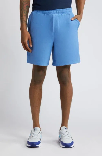 Beyond Yoga Take It Easy Sweat Shorts In Sky Blue Heather