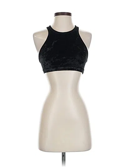 Pre-owned Beyond Yoga Tank Top Black Halter Neckline Tops