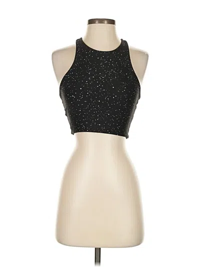 Pre-owned Beyond Yoga Tank Top Black Halter Neckline Tops