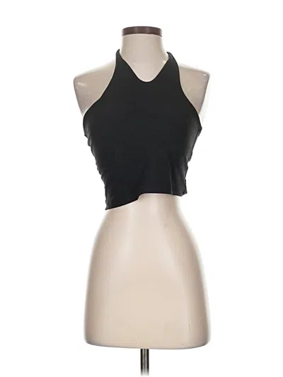 Pre-owned Beyond Yoga Tank Top Black Halter Neckline Tops