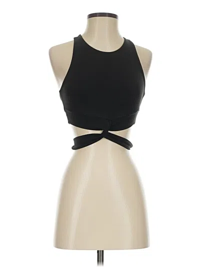 Pre-owned Beyond Yoga Tank Top Black Halter Neckline Tops