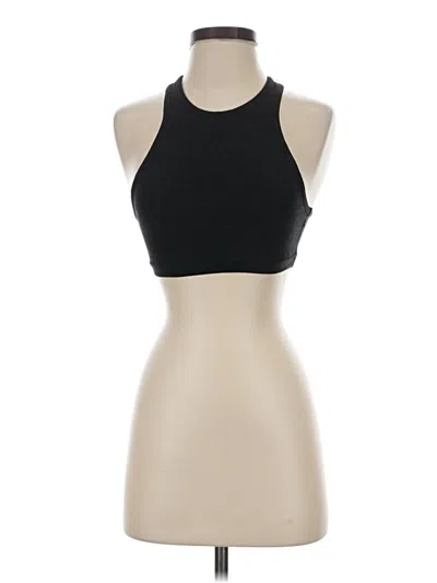 Pre-owned Beyond Yoga Tank Top Black Halter Neckline Tops