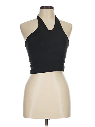 Pre-owned Beyond Yoga Tank Top Black Halter Neckline Tops