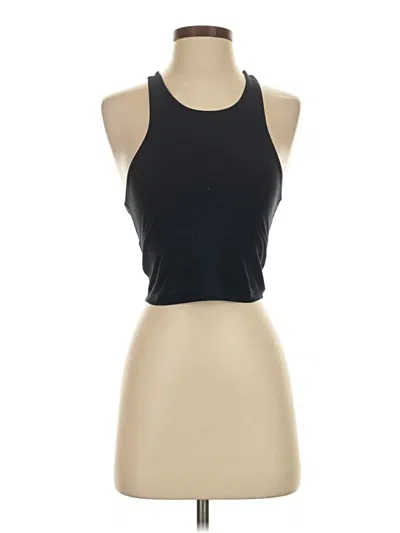 Pre-owned Beyond Yoga Tank Top Black Halter Neckline Tops