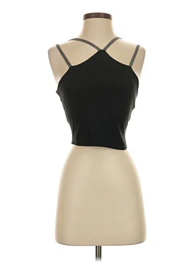 Pre-owned Beyond Yoga Tank Top Black Halter Neckline Tops