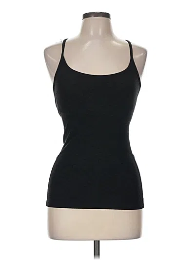Pre-owned Beyond Yoga Tank Top Black Halter Neckline Tops