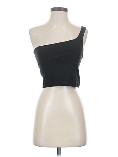 Pre-owned Beyond Yoga Tank Top Black One Shoulder Neckline Tops